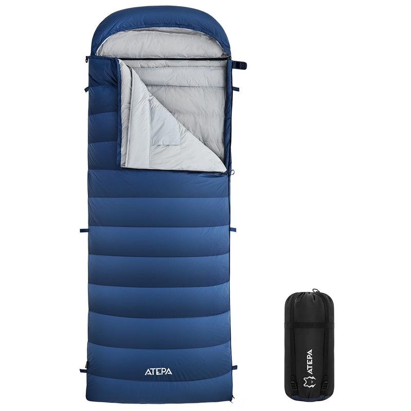 Load image into Gallery viewer, ATEPA ELEMENTS 600 Down Sleeping Bag Navy Wearable Sleeping Bag
