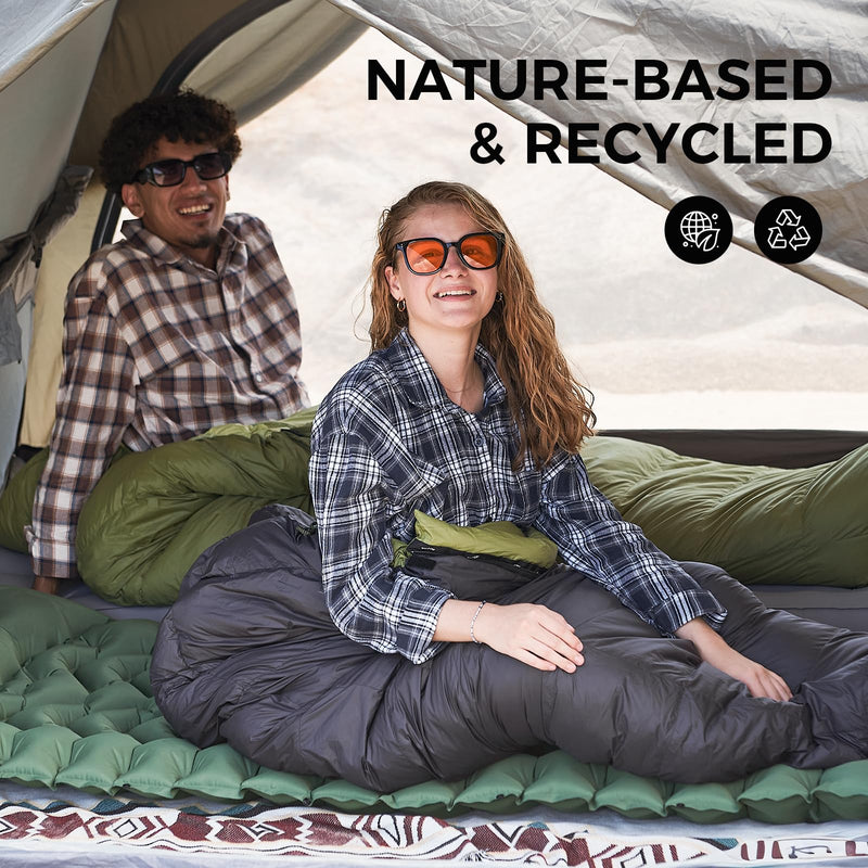 Load image into Gallery viewer, ATEPA Elements 450 Coldmaster™ Mummy Sleeping Bag 42.8°F to 8.6°F Nature-Based &amp; Recycled
