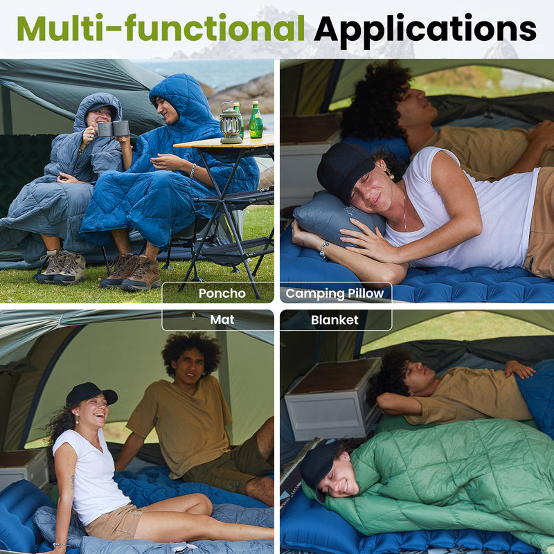 Load image into Gallery viewer, ATEPA Honcho Poncho Blue
