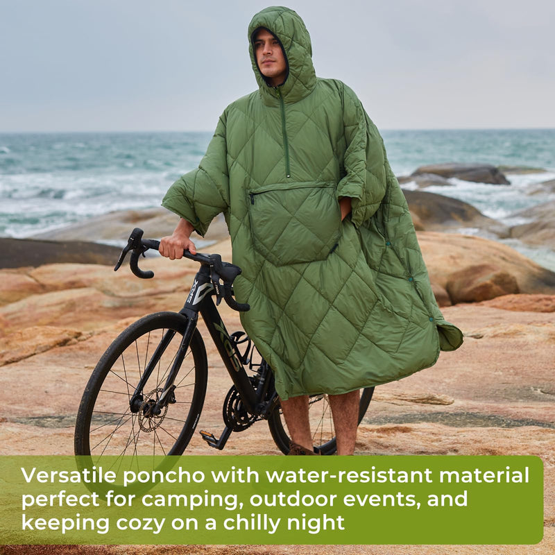 Load image into Gallery viewer, ATEPA Honcho Poncho Water-resistant Material perfect for camping
