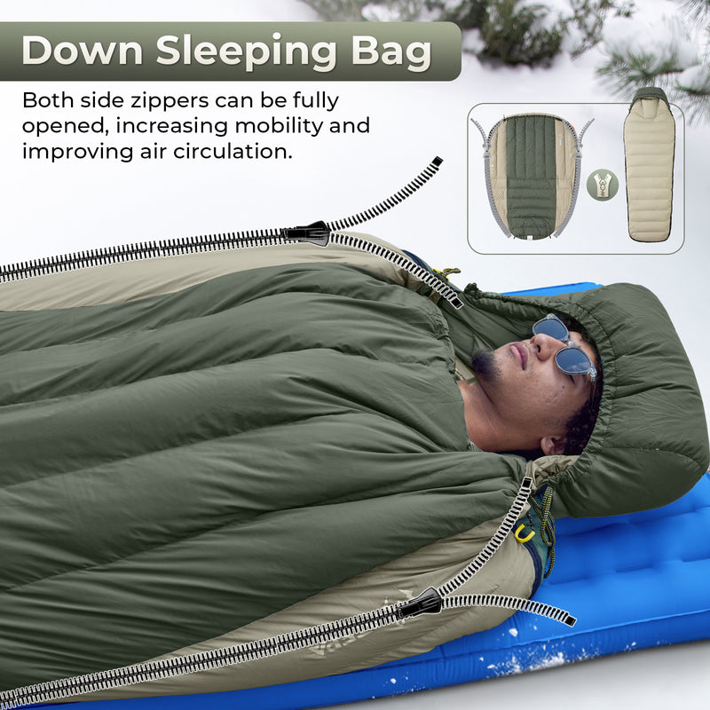 Load image into Gallery viewer, ATEPA PROMOTER 850 Ultra-Light Down Mummy Sleeping Bag
