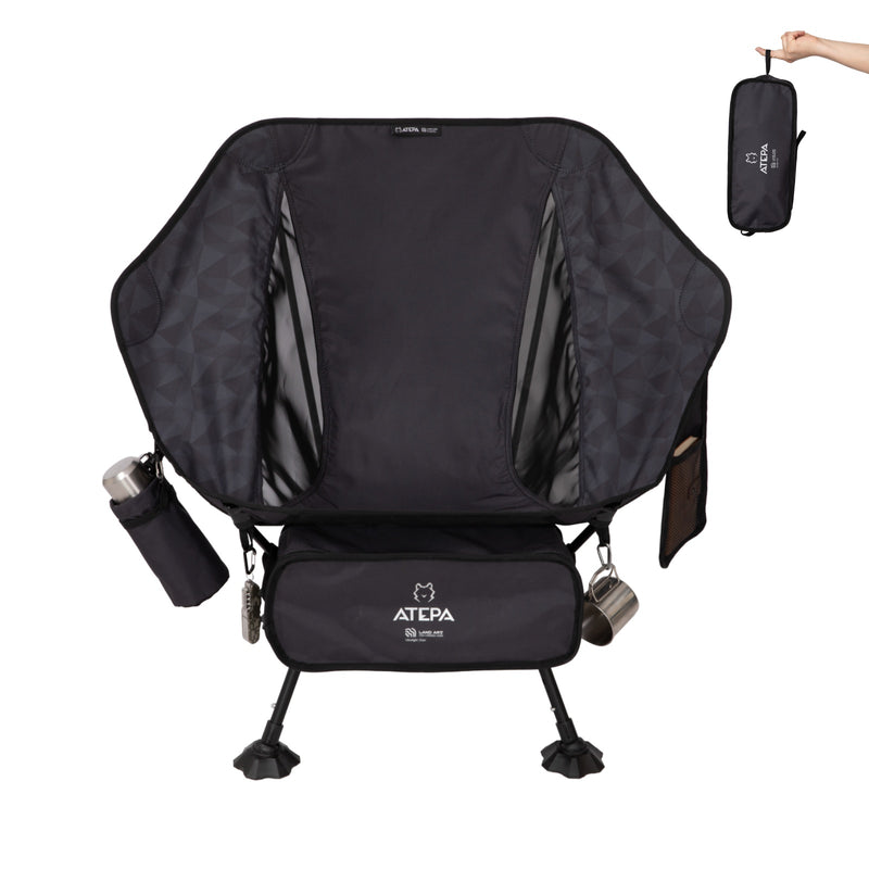 Load image into Gallery viewer, ATEPA UFO P30 Ultralight Camping Chair Black
