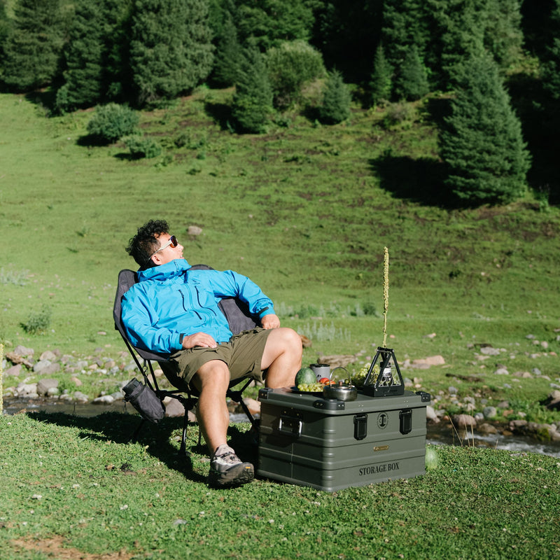 Load image into Gallery viewer, ATEPA UFO P30 Ultralight Camping Chair Black
