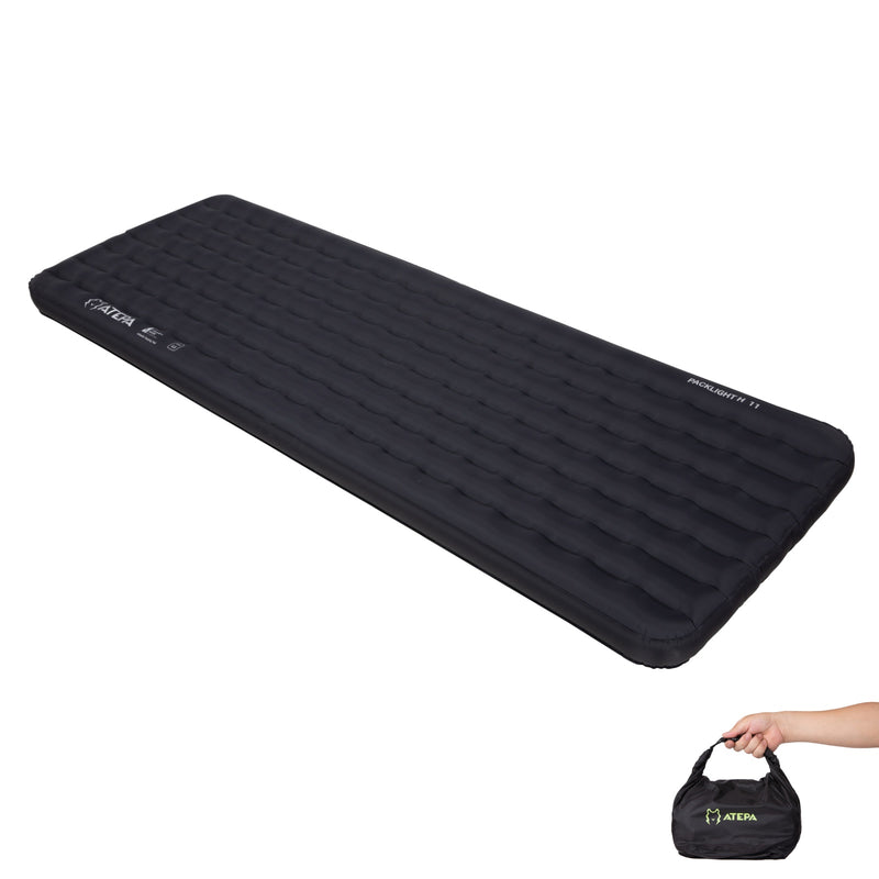 Load image into Gallery viewer, ATEPA Ultralight Insulated Inflatable Sleeping Pad R Value 6.6 Black
