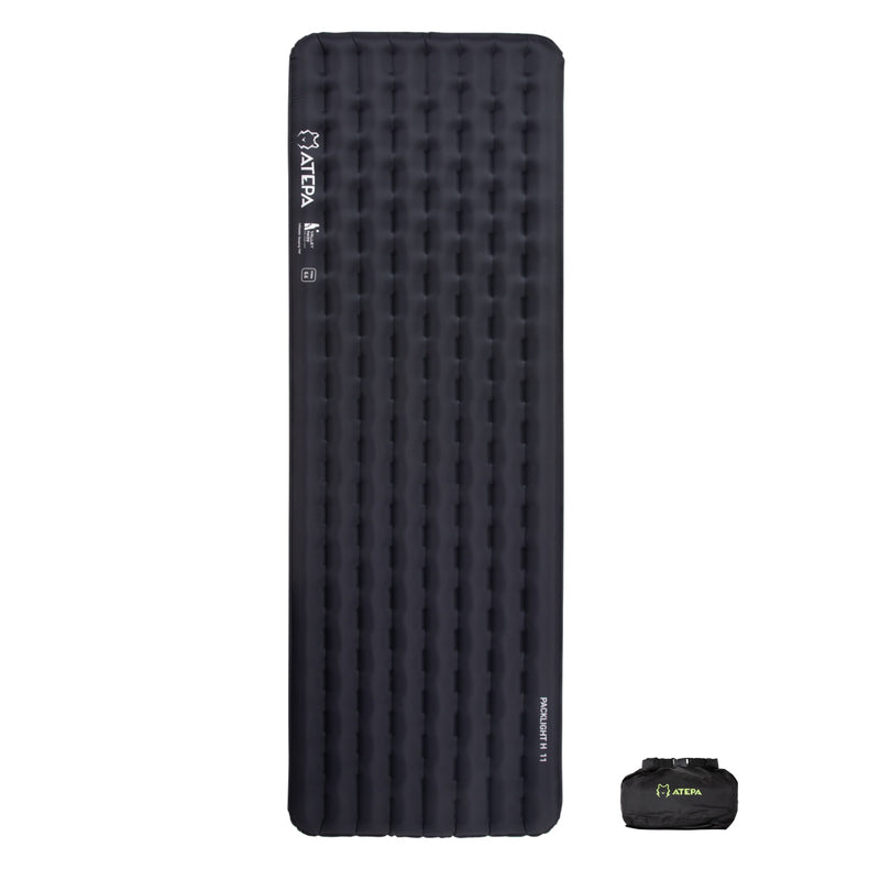 Load image into Gallery viewer, ATEPA Ultralight Insulated Sleeping Pad R Value 6.6 Black
