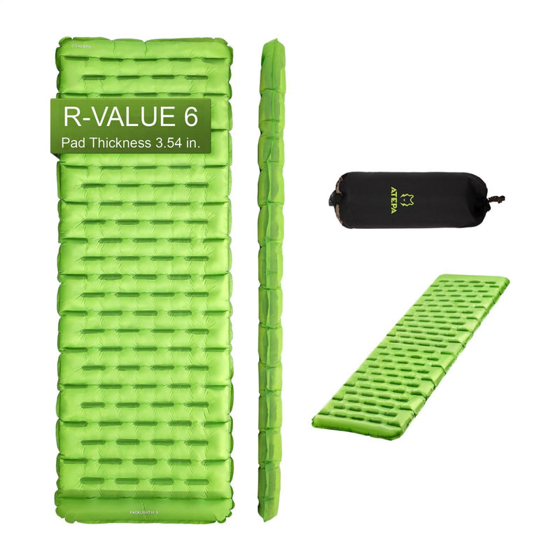 Load image into Gallery viewer, ATEPA Ultralight Insulated Sleeping Pad R Value 6 with Pump Sack
