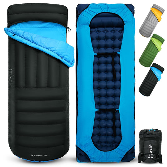 ATEPA BULWARK 300 Down Sleeping Bag-Envelope With Hood