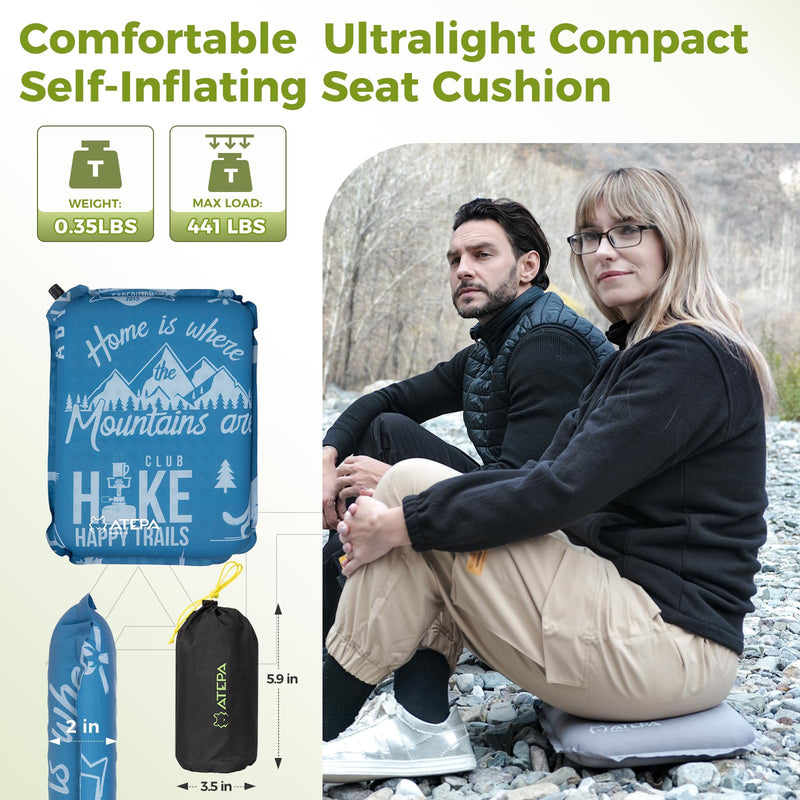 Load image into Gallery viewer, ATEPA BUBBLE 5.0 Trail Seat Inflatable Seat Cushion Ultralight Compact Self-Inflating Seat Cushion
