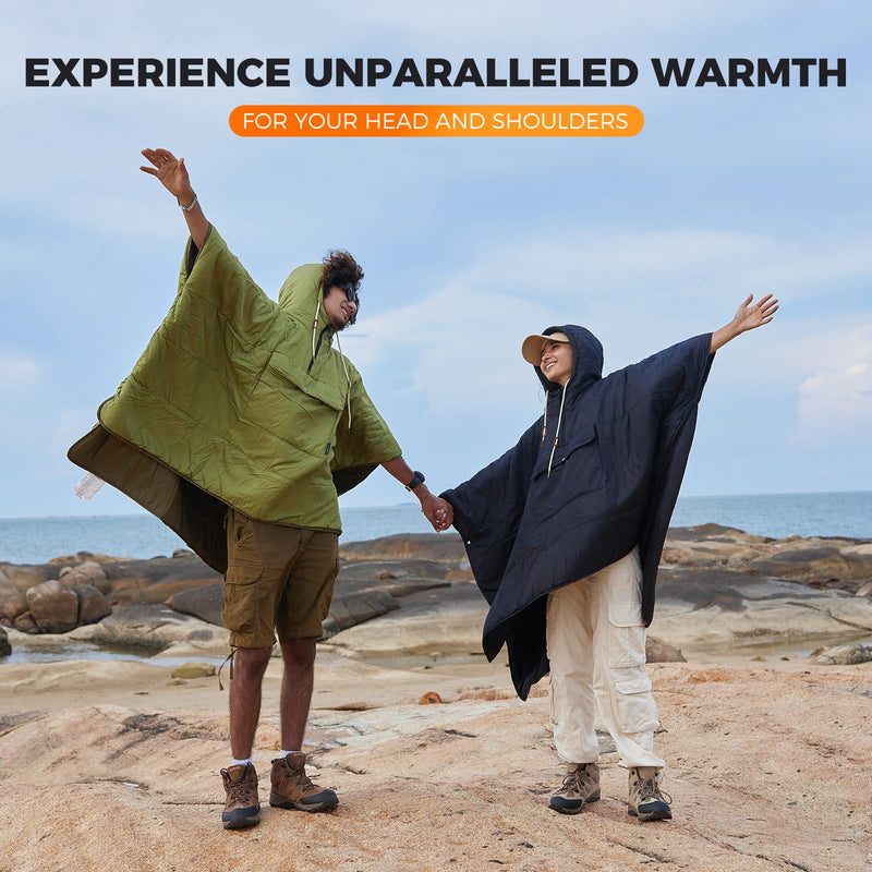 Load image into Gallery viewer, KingCamp Camping Wearable Blanket Poncho

