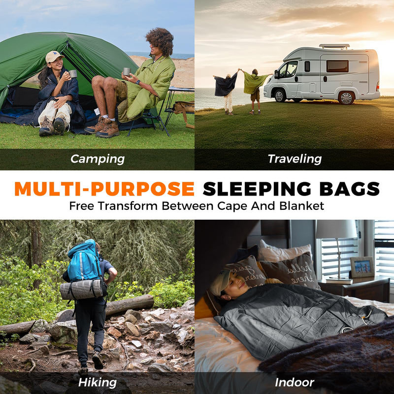 Load image into Gallery viewer, KingCamp Camping Wearable Blanket Poncho
