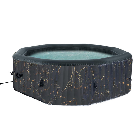 WEJOY Inflatable 2-4 Person Octagon Hot Tub Spa with 120 Air Jets