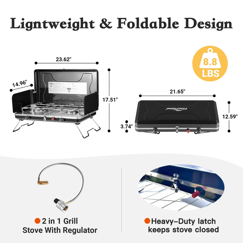 Load image into Gallery viewer, FINEFLAME Portable Gas Stove
