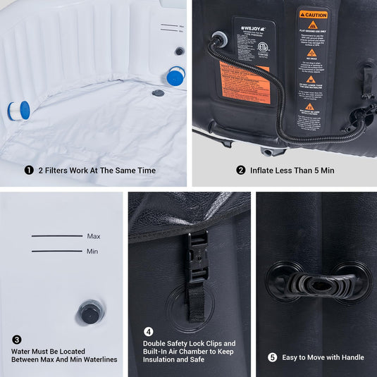 WEJOY SAUNA BUCKET Portable Hot Tub