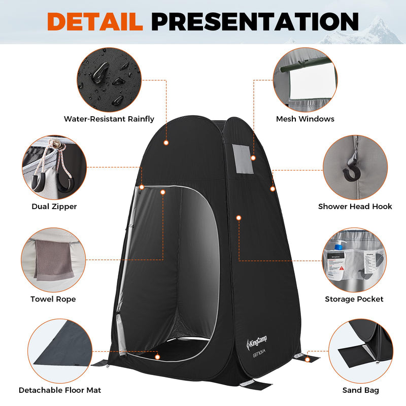 Load image into Gallery viewer, KingCamp GENOVA 1-Room Privacy Shelter
