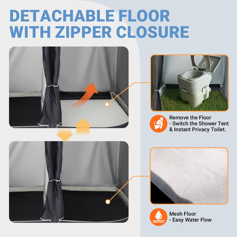 Load image into Gallery viewer, KingCamp Outdoor Shower Tents for Camping Portable Instant Pop Up Privacy Tent
