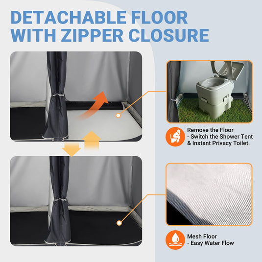 KingCamp Outdoor Shower Tents for Camping Portable Instant Pop Up Privacy Tent