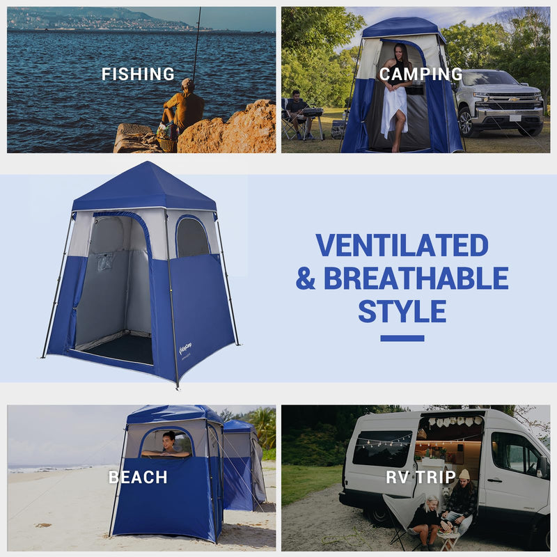 Load image into Gallery viewer, KingCamp MARASUSA Q Portable Instant Pop Up 1-Room Privacy Tent
