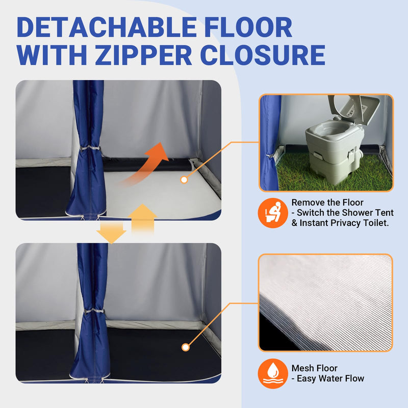 Load image into Gallery viewer, KingCamp Outdoor Shower Tents for Camping Portable Instant Pop Up Privacy Tent
