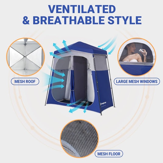 KingCamp Outdoor Shower Tents for Camping Portable Instant Pop Up Privacy Tent
