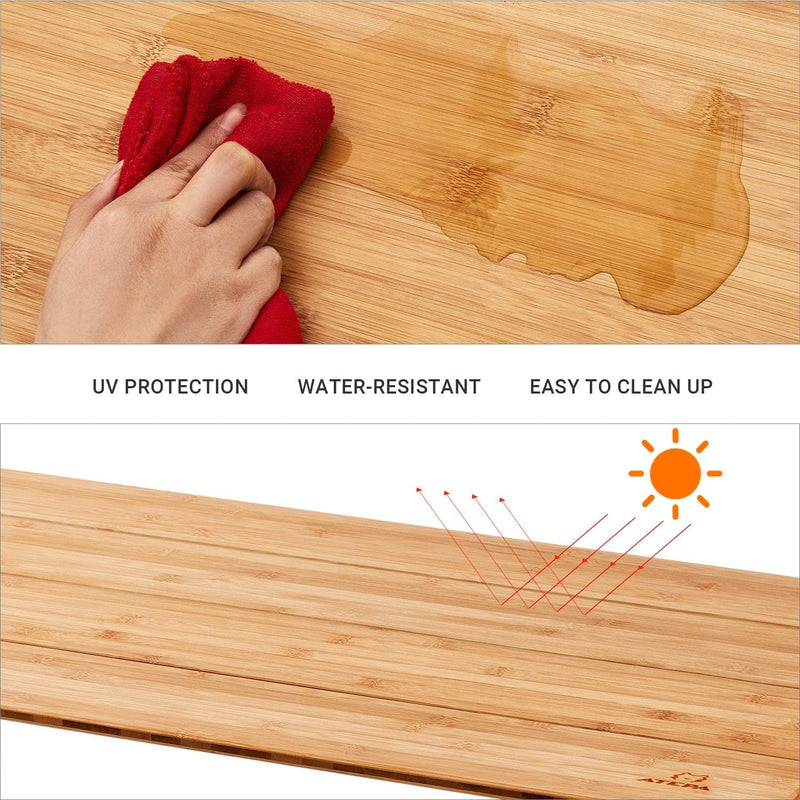 Load image into Gallery viewer, ATEPA BAMBOO 4-Folded Bamboo Table
