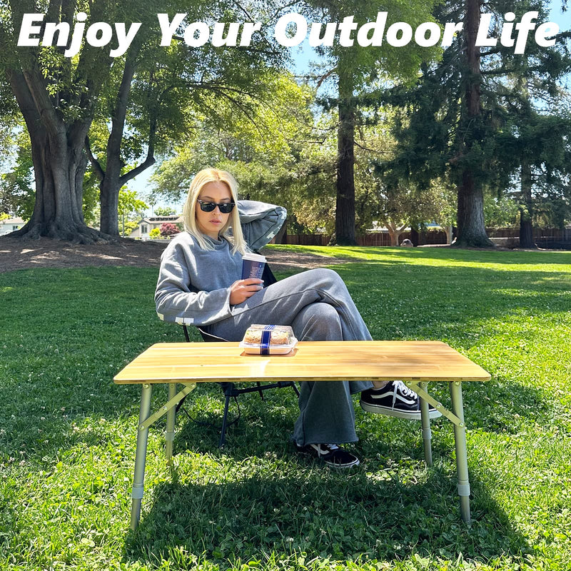 Load image into Gallery viewer, ATEPA BAMBOO 4-Folded Bamboo Table
