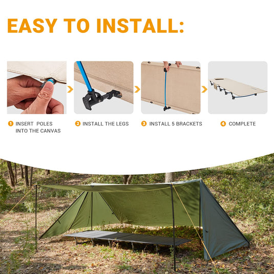 FUNDANGO Aluminum Folding Cot L