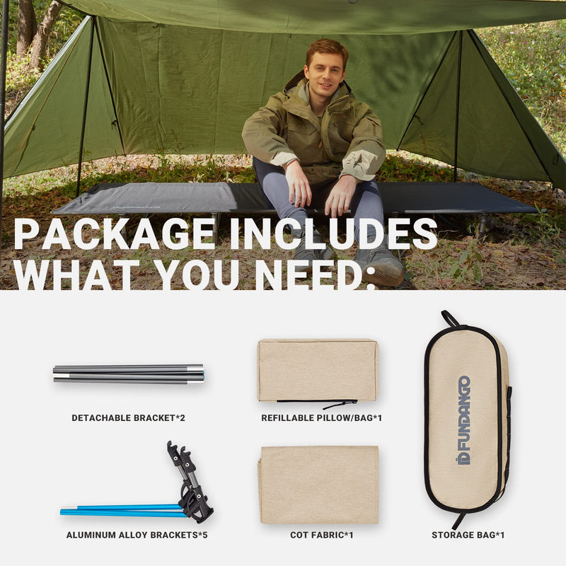 Load image into Gallery viewer, FUNDANGO Aluminum Folding Cot L
