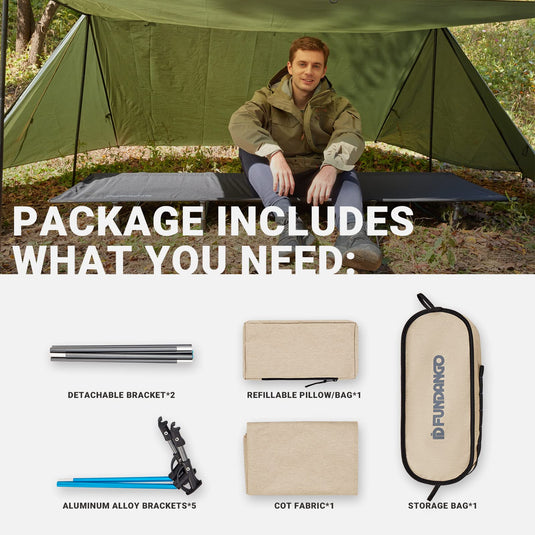 FUNDANGO Aluminum Folding Cot L