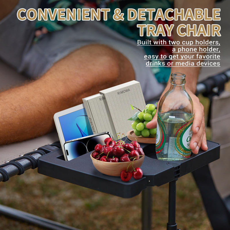 Load image into Gallery viewer, KingCamp Cool Lounge Chair Plus Textilene Lounge Chair with Side Table
