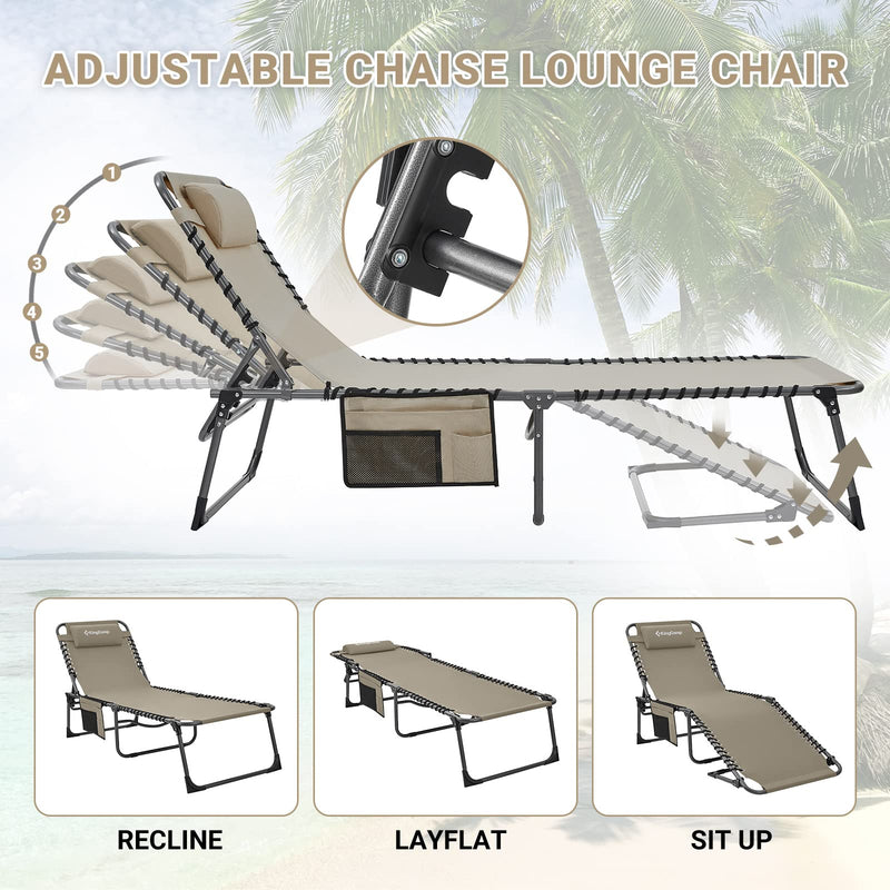 Load image into Gallery viewer, KingCamp BERLIN Classic Adjustable Cot Lounge Chair
