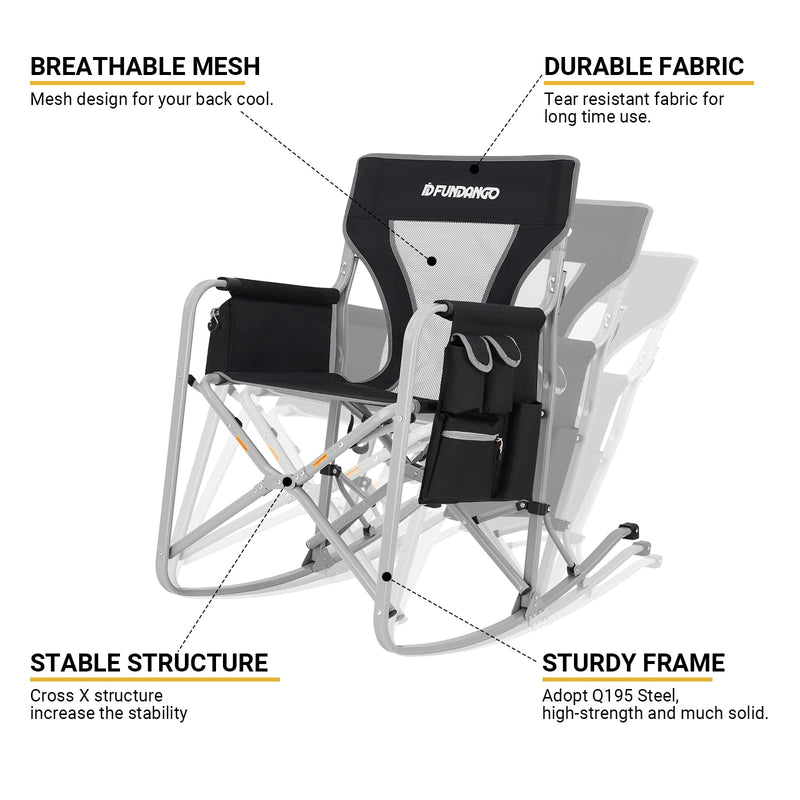 Load image into Gallery viewer, FUNDANGO Rocking Director Chair
