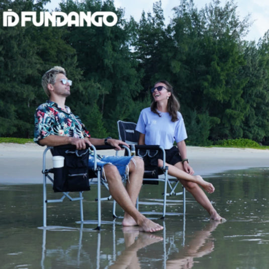 FUNDANGO Portable Director Chair Black