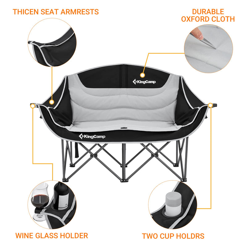 Load image into Gallery viewer, KingCamp Double Sofa Chair Camping Loveseat Durable
