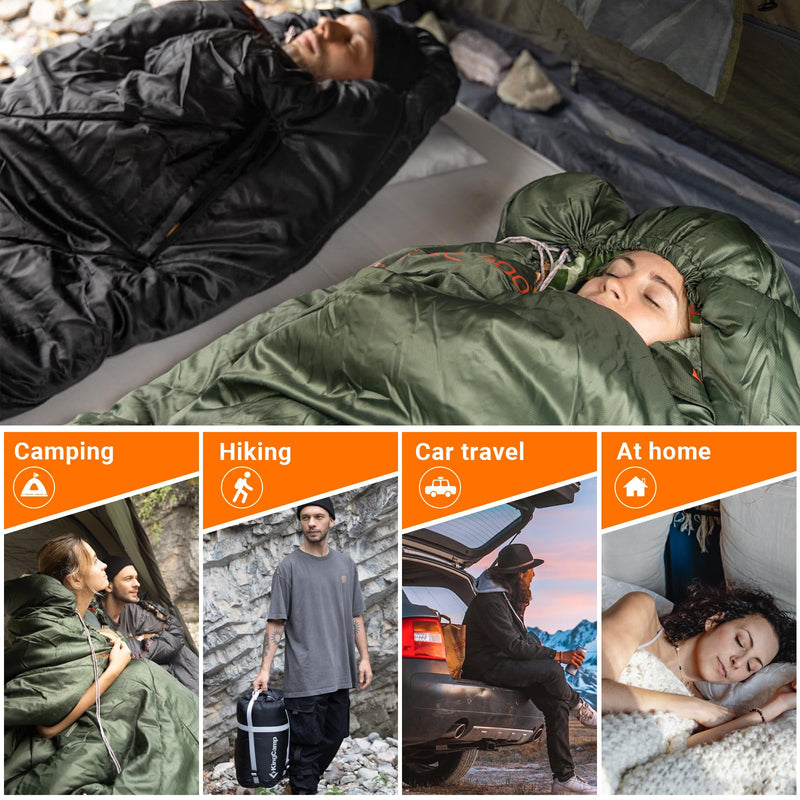 Load image into Gallery viewer, KingCamp Freespace 300 Wearable Flannel Sleeping Bag
