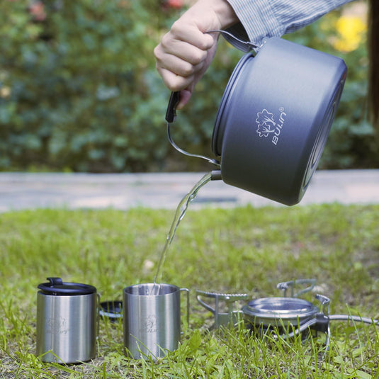 BUNLIN 2.2L Camping Kettle Set