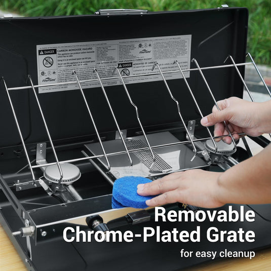 FINEFLAME Portable 3-Burner Camping Stove