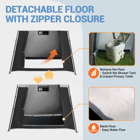 KingCamp Outdoor Shower Tents for Camping Portable Instant Pop Up Privacy Tent