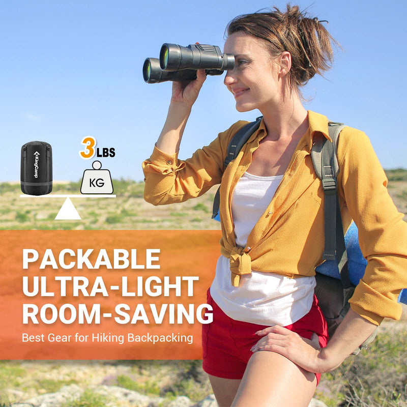 Load image into Gallery viewer, KingCamp Oasis 250 Sleeping Bag-Envelope With Hood 3 Season Camping Sleeping Bag
