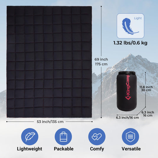 KingCamp Lightweight Camping Blanket Packable Picnic Blanket