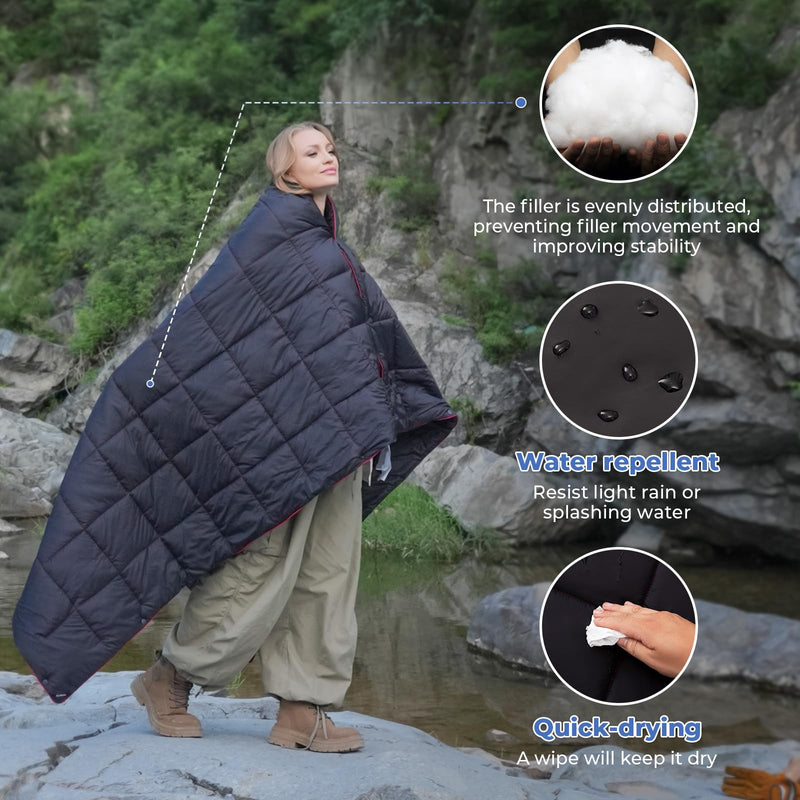 Load image into Gallery viewer, KingCamp Lightweight Camping Blanket Packable Blanket
