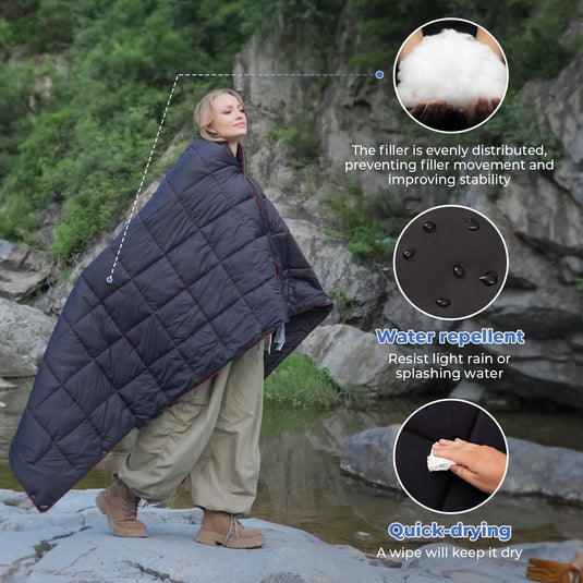 KingCamp Lightweight Camping Blanket Packable Blanket