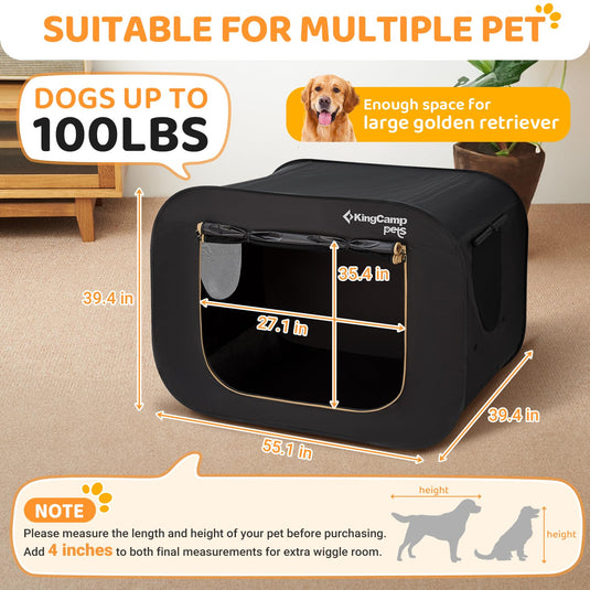 KingCamp PETS Ranger XXL Dog Tent Pop Up Pet Playpen