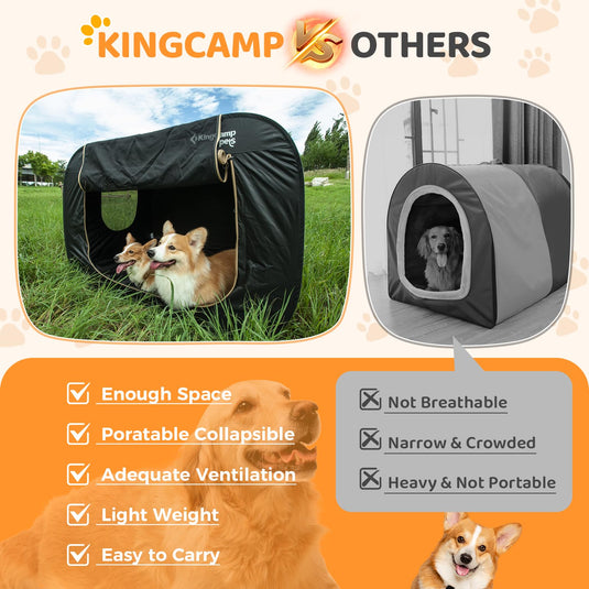 KingCamp PETS Ranger XXL Dog Tent Pop Up Pet Playpen