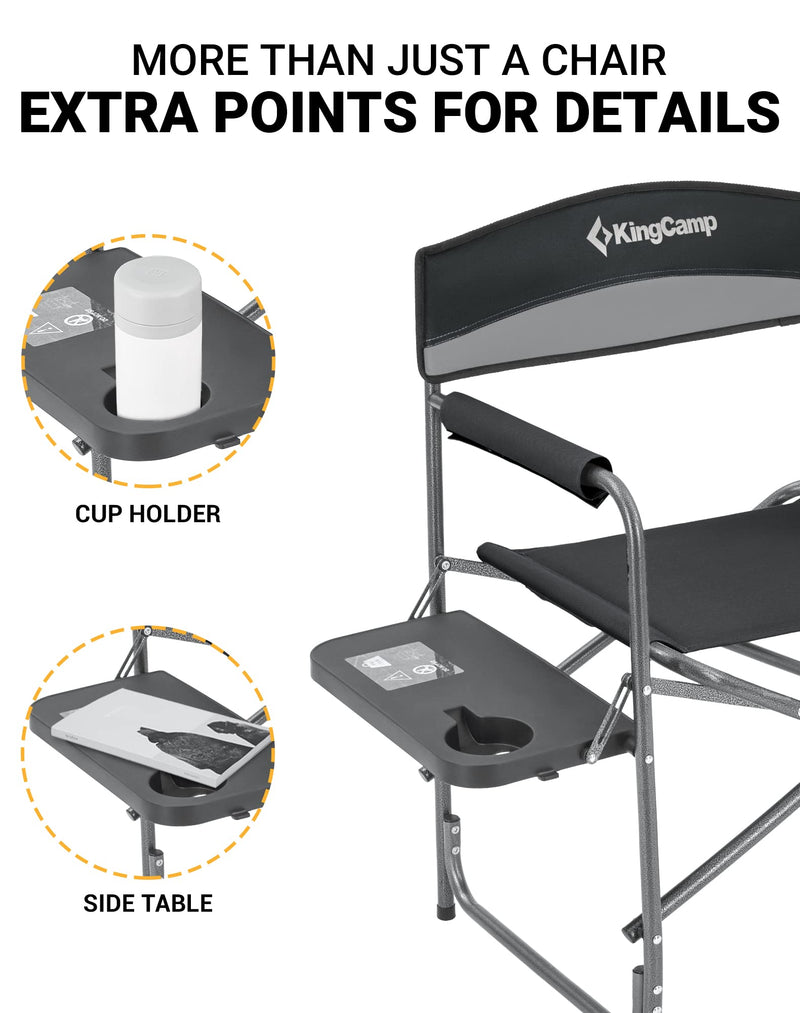Load image into Gallery viewer, KingCamp Comfort Folding Director's Chair
