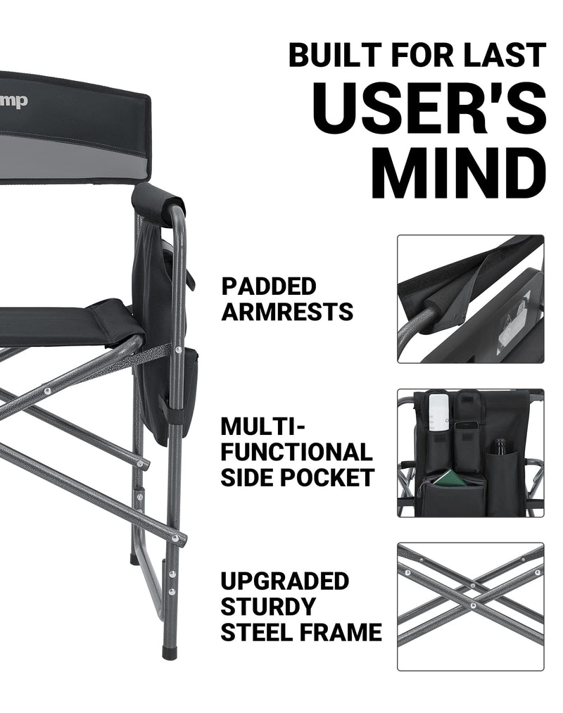 Load image into Gallery viewer, KingCamp Comfort Folding Director's Chair
