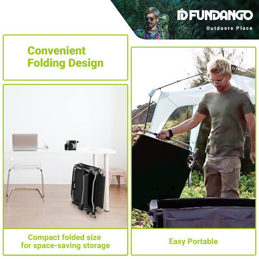 FUNDANGO CLASSIC Folding Lounge Chair and Camping Bed - 4 Adjustable Positions