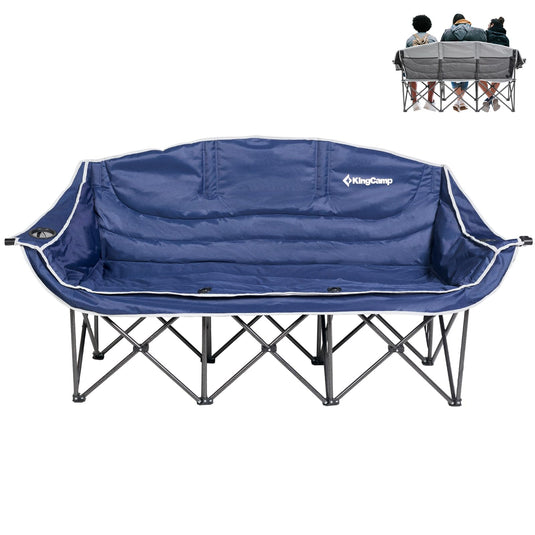 KingCamp CANNA C30 Trio Outdoor Loveseat Chair Blue