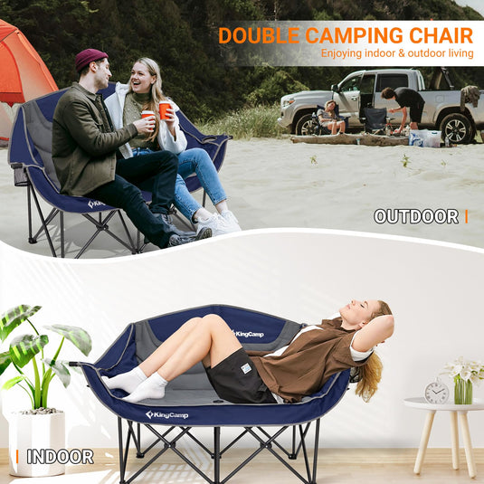 KingCamp Double Sofa Chair Camping Loveseat