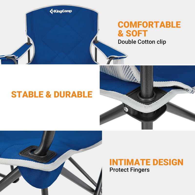 Load image into Gallery viewer, KingCamp Extra-Large Folding Camping Chair Comfort and Soft
