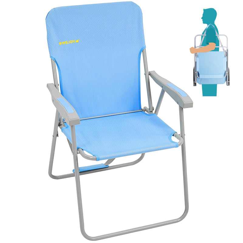 Load image into Gallery viewer, WEJOY Tall Beach Chair Blue
